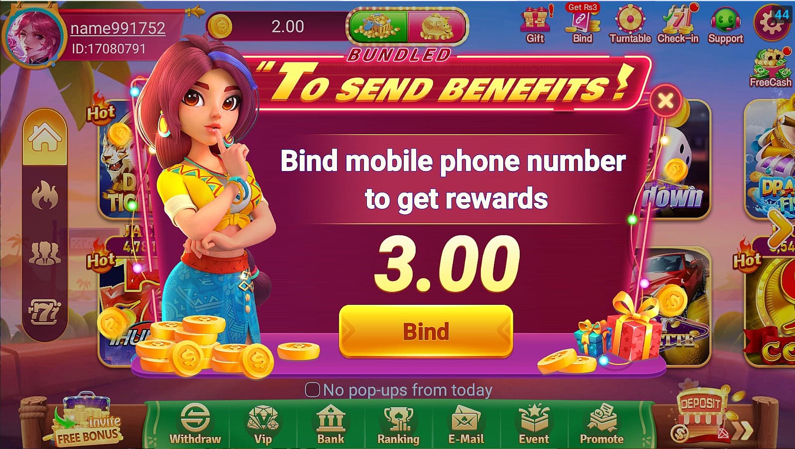 L83 Game app preview on mobile phone showing slots and casino games in Pakistan