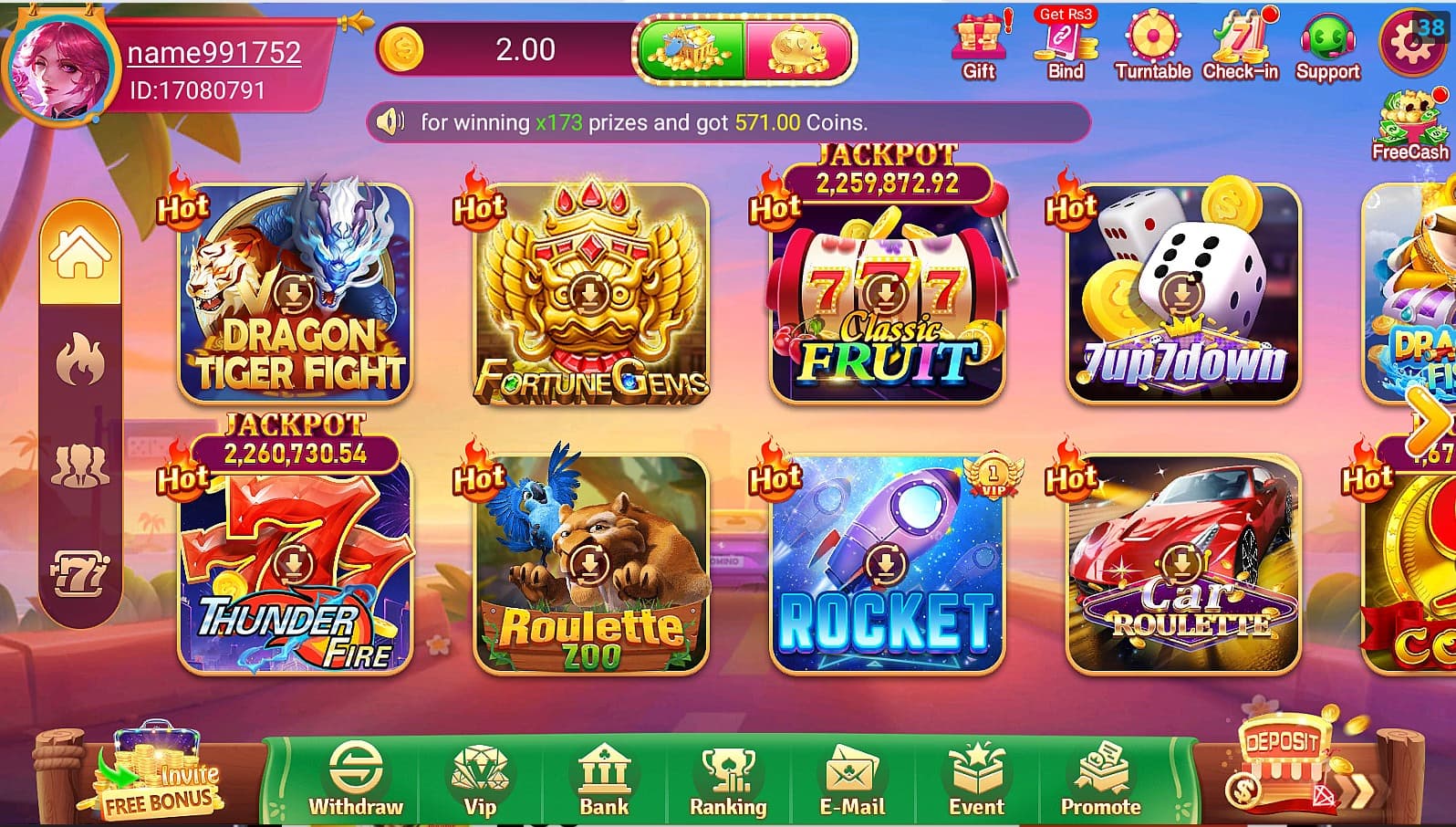 L83 Game app preview on mobile phone showing slots and casino games in Pakistan